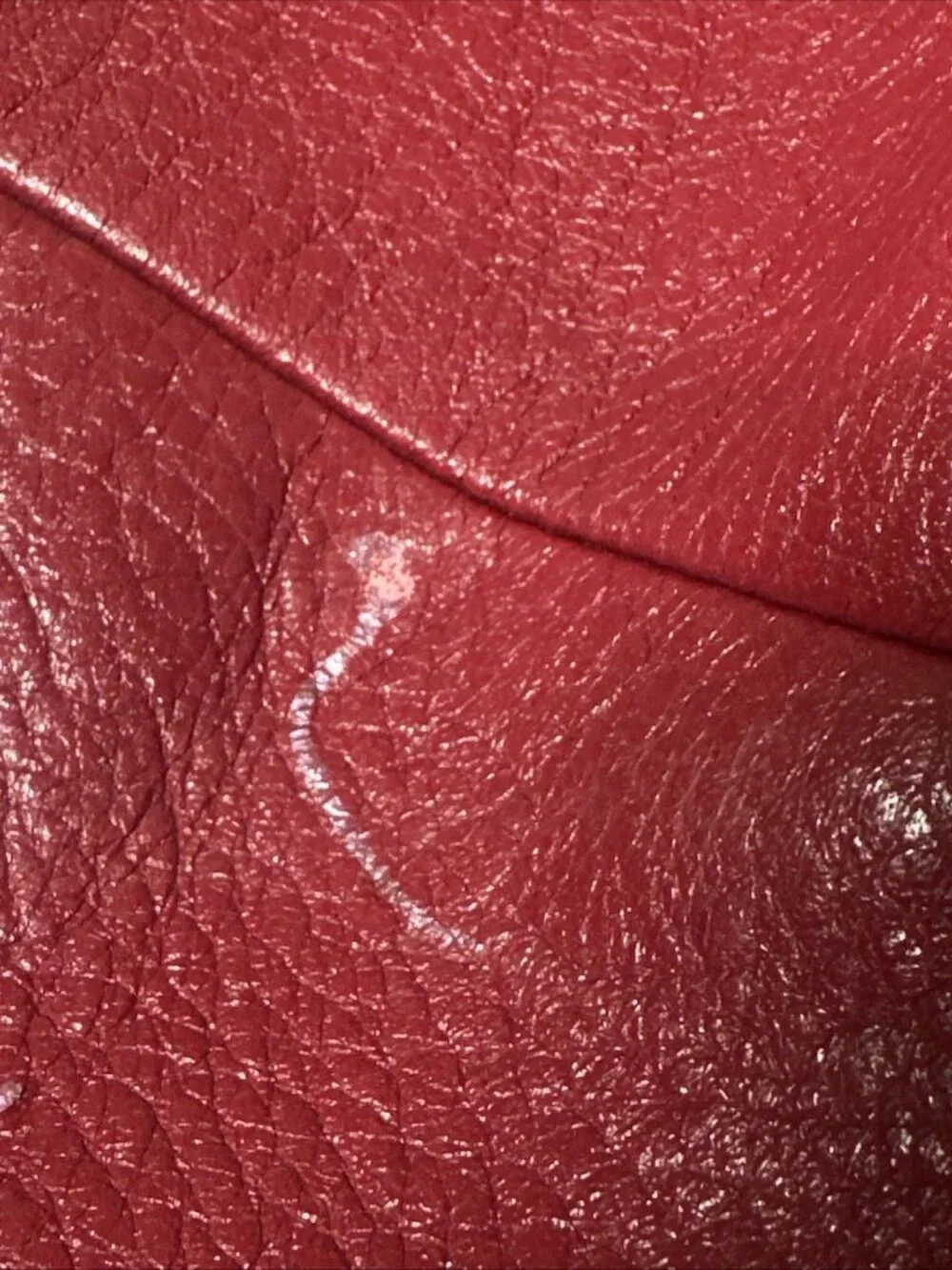 Coach Kelsey Pebbled Leather Red Satchel Crossbody Bag Purse
